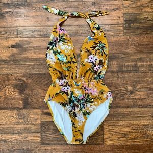Floral Halter One-Piece